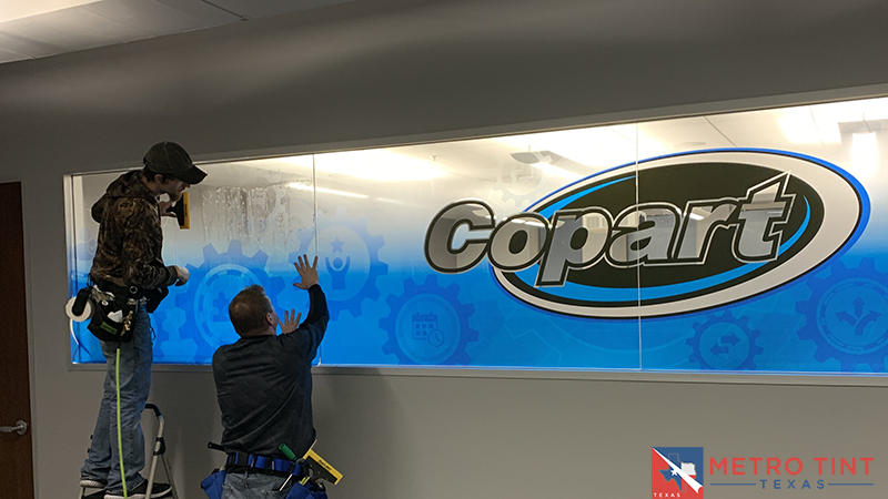 Company Branding with Designer Window Film